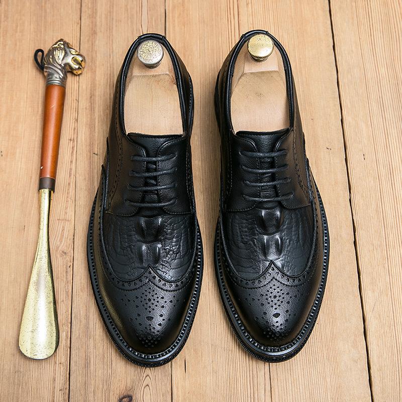 

Foreign trade casual leather shoes men s fringed British style 2025 new casual dress wedding groom shoes 8398 38 чорний