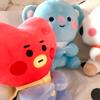 12-24cm B-T Cartoons Baby Pendant Plush keychain Toys Bangtan Boy Groups Peluches Cartoon Backpack Decoration Dolls Kid Gifts