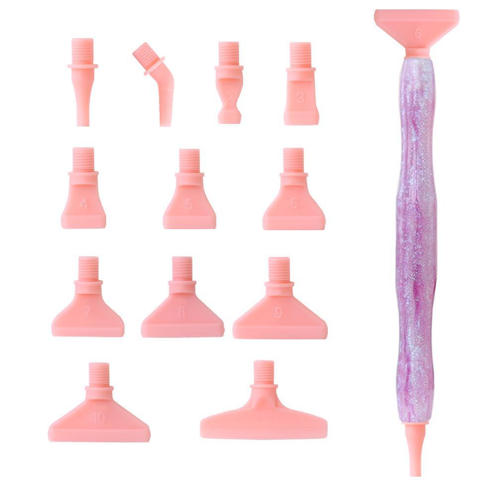 5D Diamond Painting Pen Set with Glue & Drill Bits for DIY Embroidery