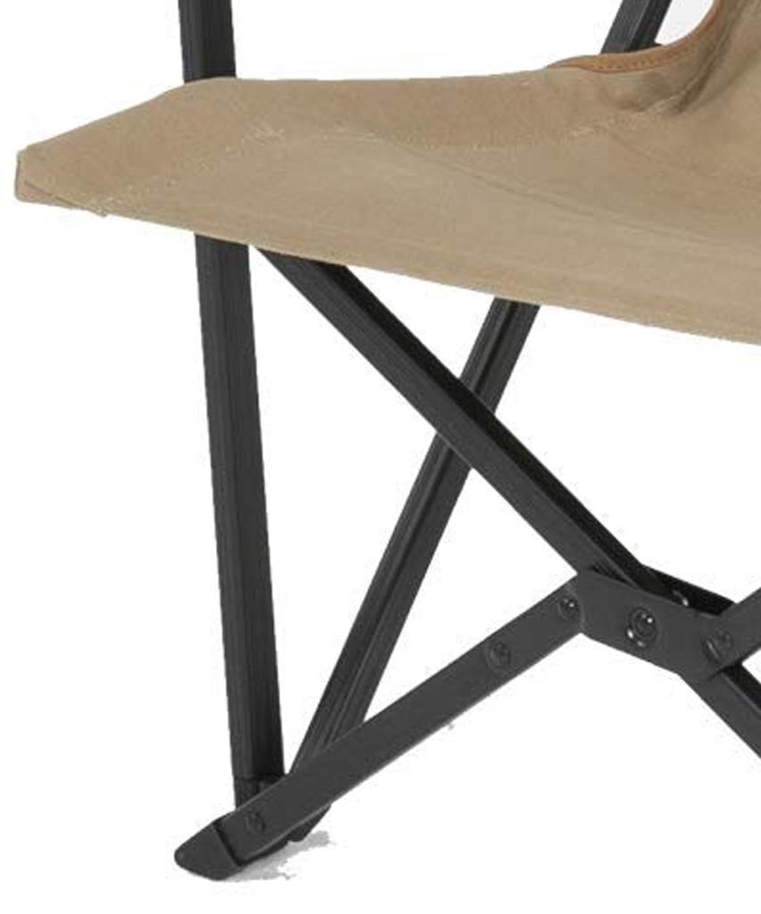 Outdoor Chair Canvas Relax Chair VP1645002 Coyote 56 X 78 X Height 86 Cm Seat 35 Cm High Back Bonfire Chair Storage Bag Included [Vision Peaks]