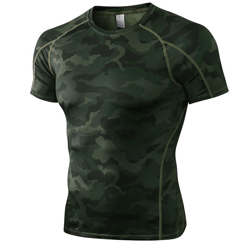 Men's Quick-Dry Compression Fitness T-Shirt - Short Sleeve