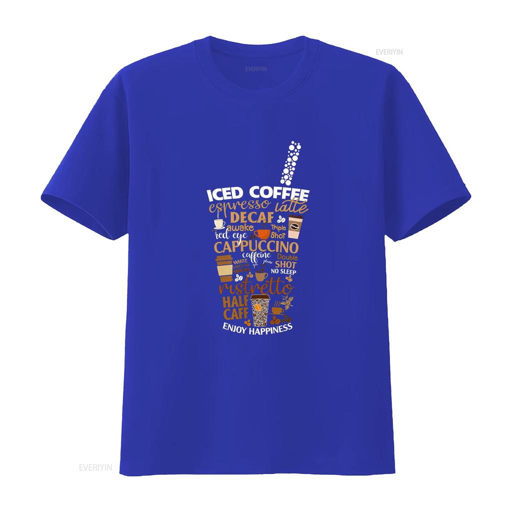 Amante de Copo de Café Gelado Mas Primeiro Espresso Latte Camiseta vintage Lavada moda streetwear Top Para Uso Diário gráfico Unissex