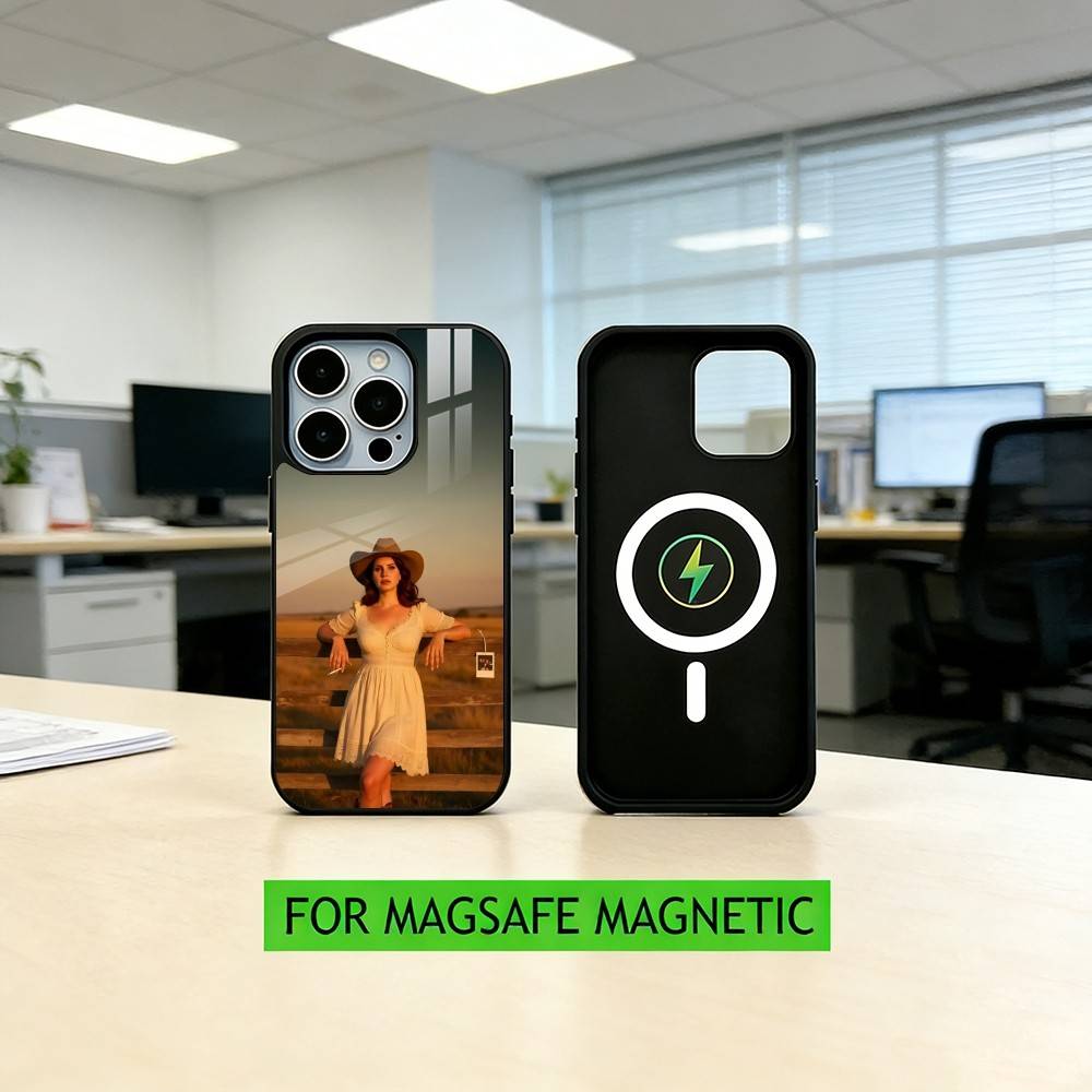 L-Lana Del R-Rey Phone Case For iPhone17,16,15,14,13,12,11 Plus,Pro Magnetic For Magsafe Wireless Charging