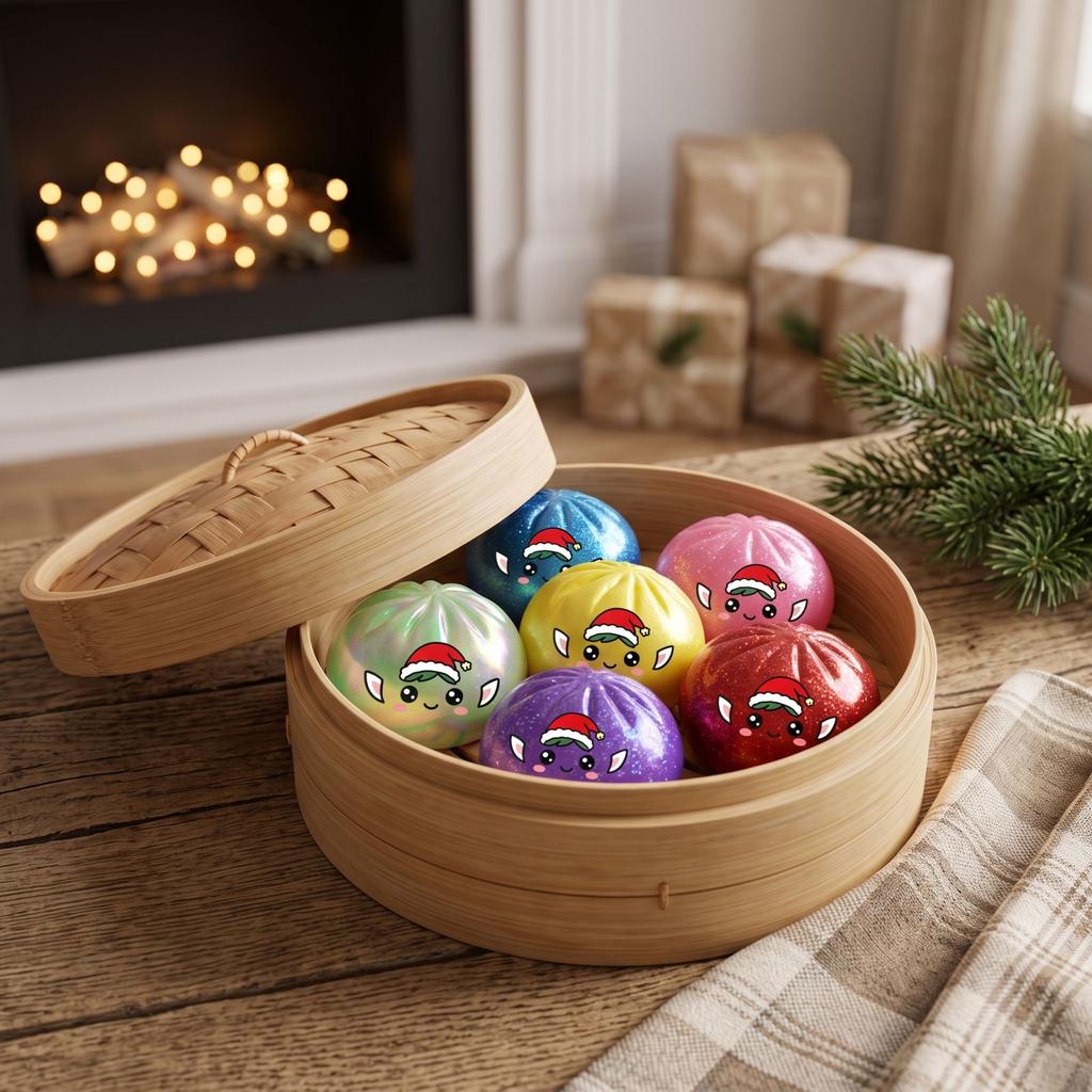 Christmas Bun Slow Toy - Creative Toy for Relaxation and Fun