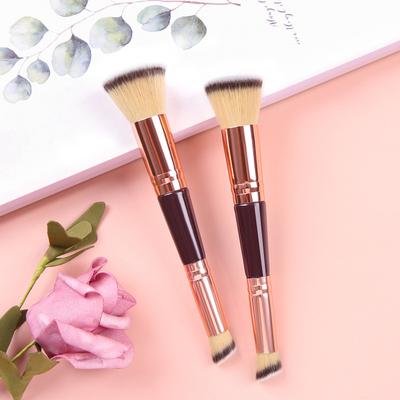 1 pinceau contour à double extrémité, pinceau sculptant, pinceau à poudre, pinceau à blush, pinceaux de maquillage, outils cosmétiques, pinceau pour le visage