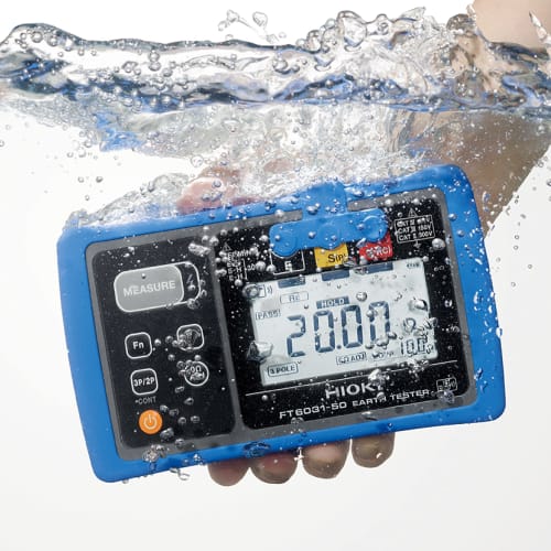 HIOKI Earth Resistance Meter FT6031-90 with Wireless Adapter Z3210, Bluetooth Communication, Dustproof and Waterproof, IP65/IP67, Class A, B, C, and D