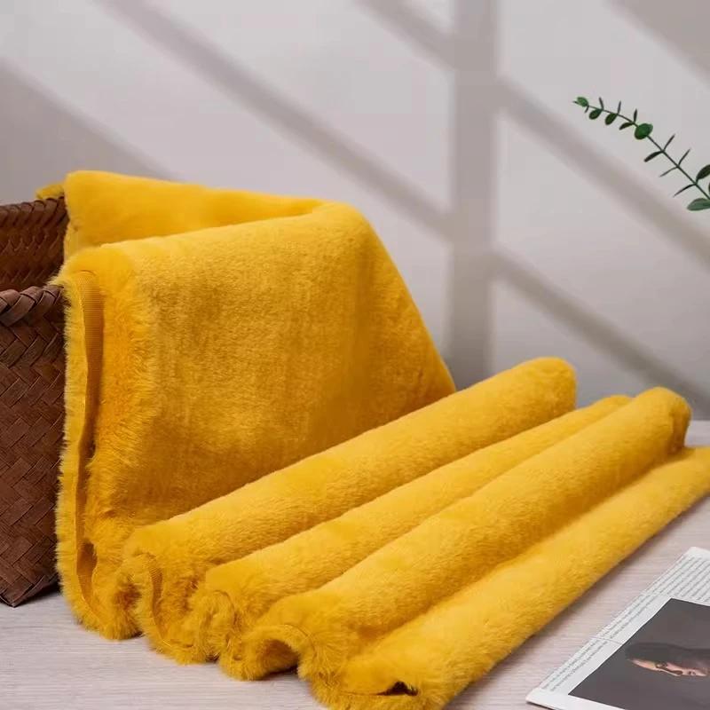 Thickened Plush Fabric 12mm Encrypted Imitation Rex Rabbit Fur Fabric Short Plush Counter Background Fabric, Clothing Fabric
