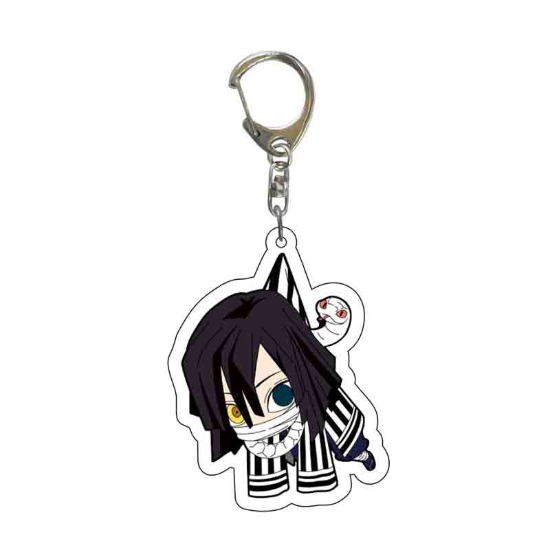Demon Slayer Kimetsu No Yaiba Infinity Castle Acrylic Keychain Jewelry Tokitou Muichirou Iguro Obanai Action Model Model Toys