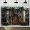 1 Multi-functional Medieval Castle Photography Background - Durable Polyester Knight Banner, Medieval Decoration