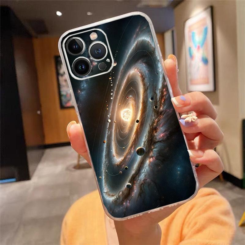 Universe Space Planet Phone Case Carcasa Funda For iPhone 17 Pro Max Air 16 15 14 13 Pro Max 15 16 Pro 15Plus Case