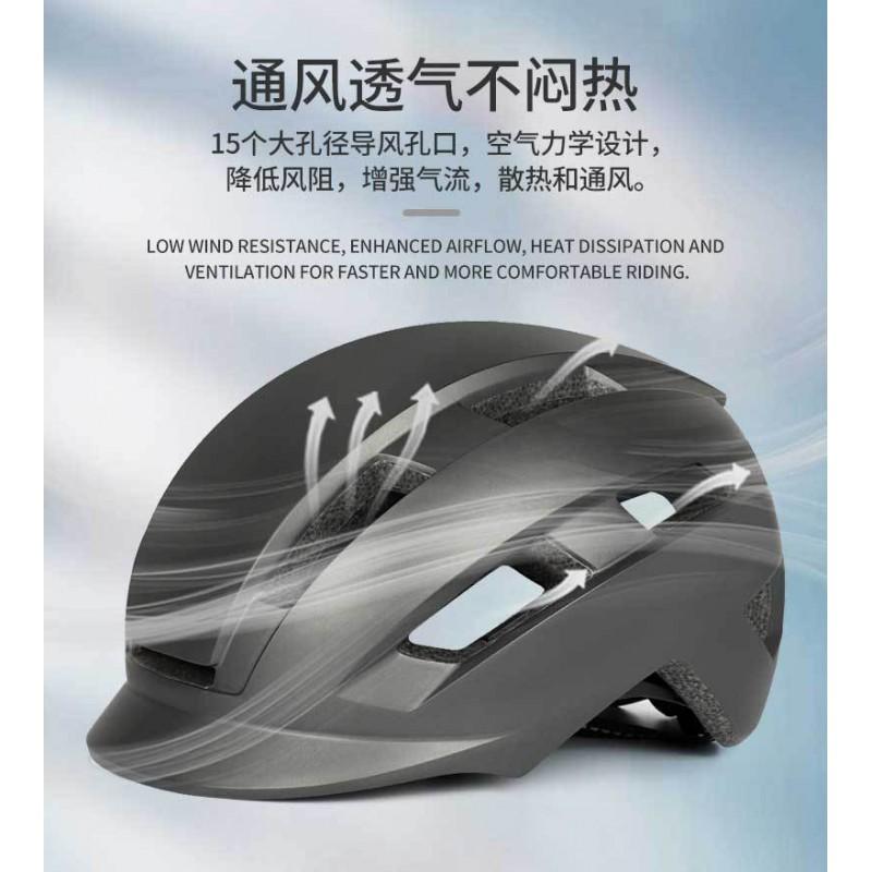 Universal Fit Cycling Helmet With Short Visor Breathable EPS PC Construction Road Bike Commuting Men Women
