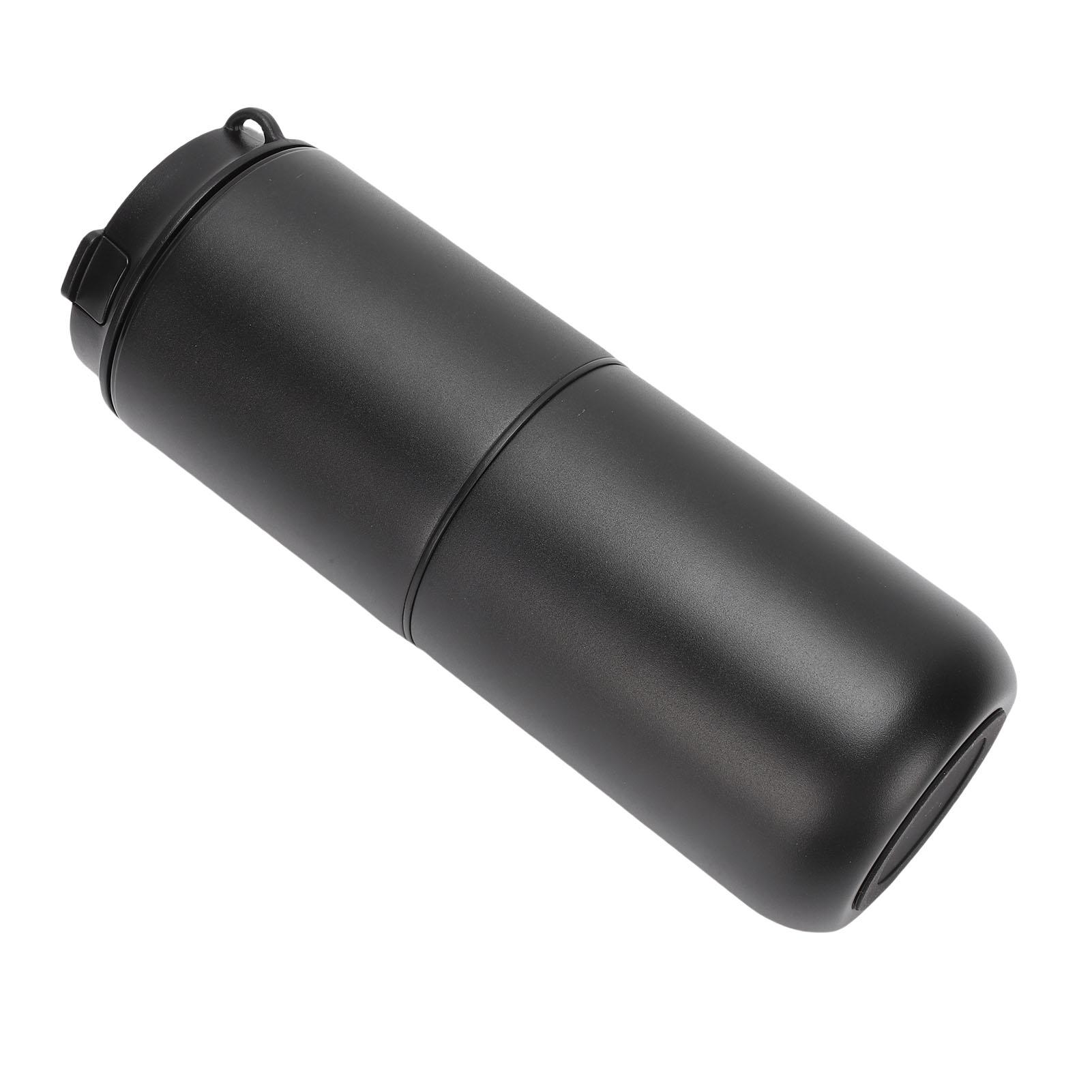 Cafetière Électrique avec Broyeur 350ML Sans Fil Alimentée par Batterie Rechargeable Machine à Café Semi-Automatique Tasse à Café pour le Camping