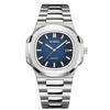 PLADEN Mens Quartz Watch Stainless Steel Waterproof Luminous Casual Sports Wristwatch