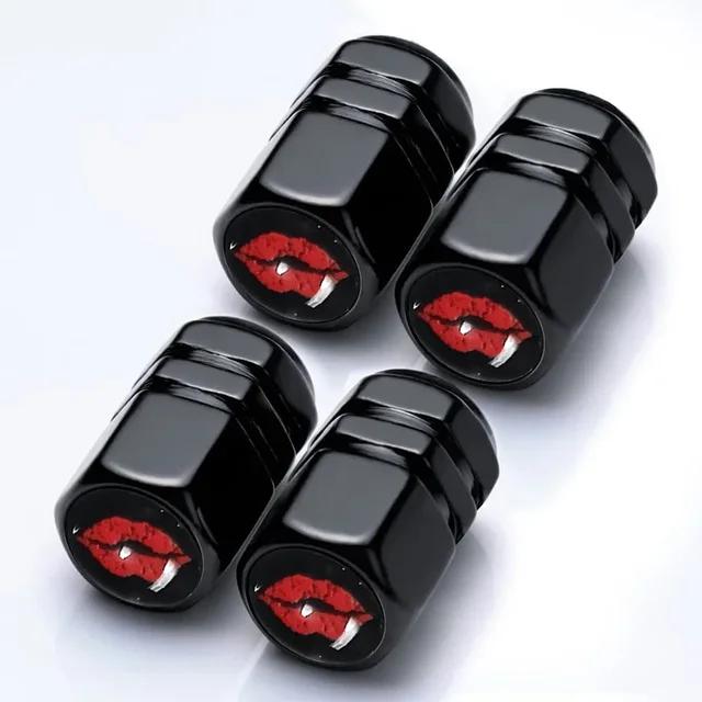 Aluminum Car Tire Valve Stem Caps Wheel Nipple Cover AirCover Tire Valve Cap Set for Cars SUVs Bike Trucks and Motorcycles Tools