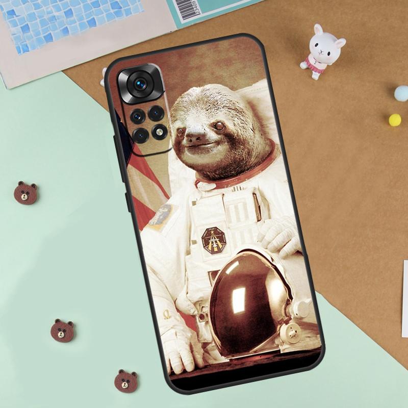 Cute Sloth Animal Case For Xiaomi Redmi Note 14 13 12 9 10 11 Pro 10S 11S 12S Cover For Redmi 13C 10C 12C 14C