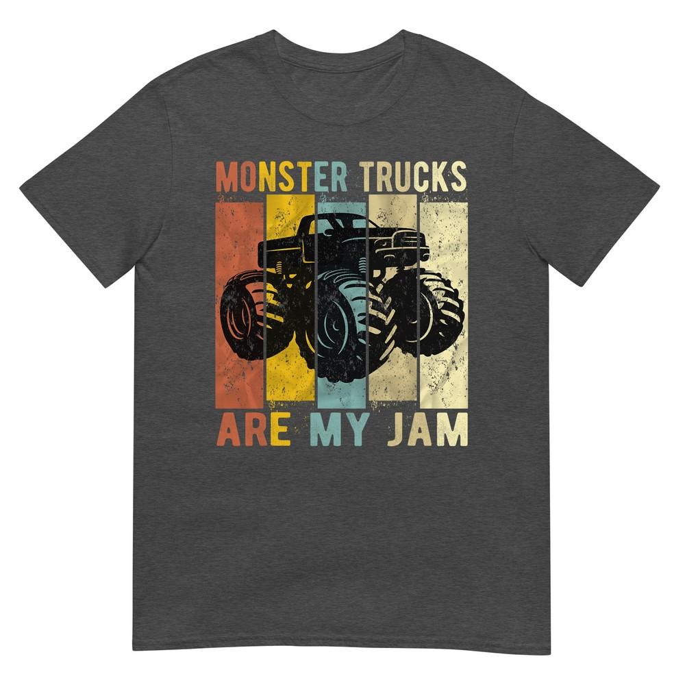 Monster Trucks Are My Jam Vintage Retro Monster Truck Tshirt Small