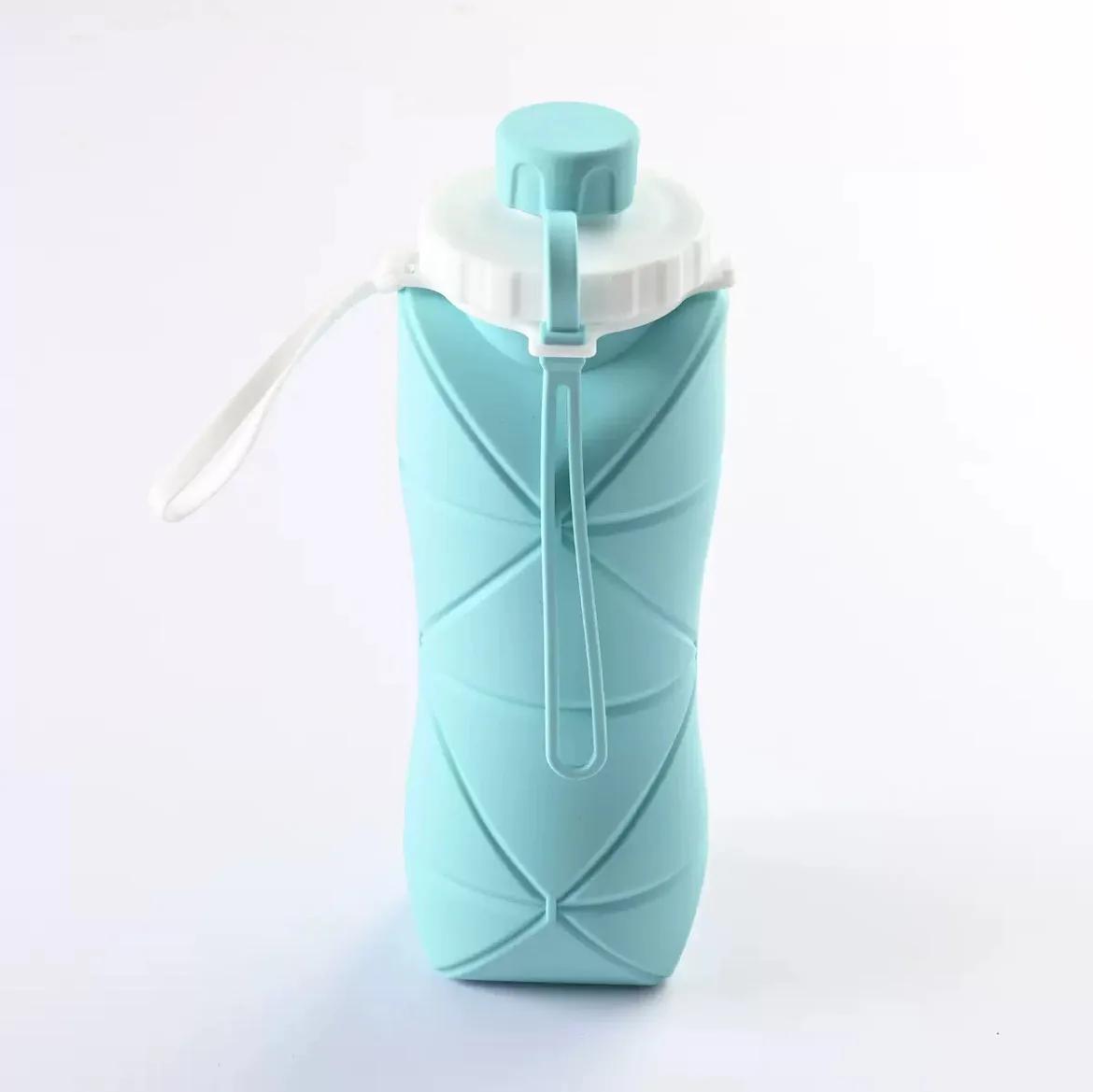 Portable Water Cup Silicone Collapsible Sports Water Bottles Outdoor Large Capacity Travel Foldable Leakproof Kitchen Supplies