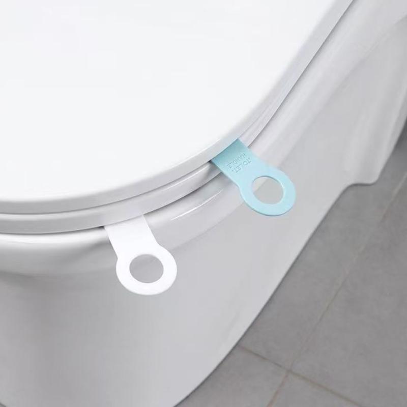 4pcs Strong Suction Cup Bracket Silicone Toilet Lapper Household Daily Necessities Ring Handle Lifter  Toilet Lid Handle Home