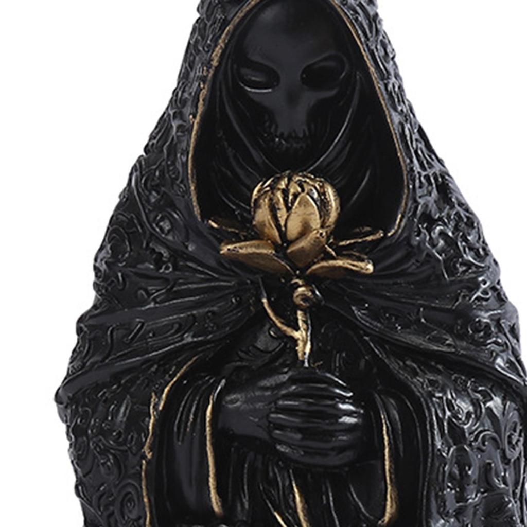 Halloween Wizard Figurine Sculpture Gift Art Crafts Tabletop Ornament for Entrance Desk