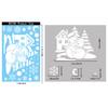 New Christmas Party Decoration Creative Bells, Reindeer, Santa Claus, Electrostatic Stickers, Snowflakes, Snowmen, Glass Stickers