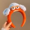 Colorful and Vibrant Big Eyes Plush Headband Hair Accessories Girls Cartoon Hairband  Women