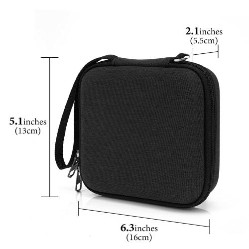 Geekria Programmable Keyboard Carrying Case Compatible with Elgato Stream Deck Neo, Hard Shell Protective Cover and Travel Bag (Dark Gray)