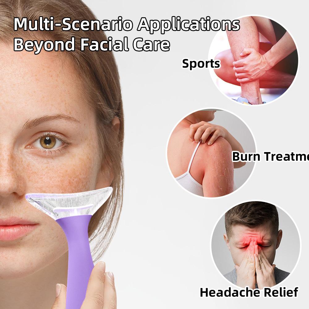 Neues Gesicht Eis Lebensmittelqualität Silikon Gesichtsmaske Eisgitter Eisroller Schönheitsprodukte Gesicht Eiswerkzeug