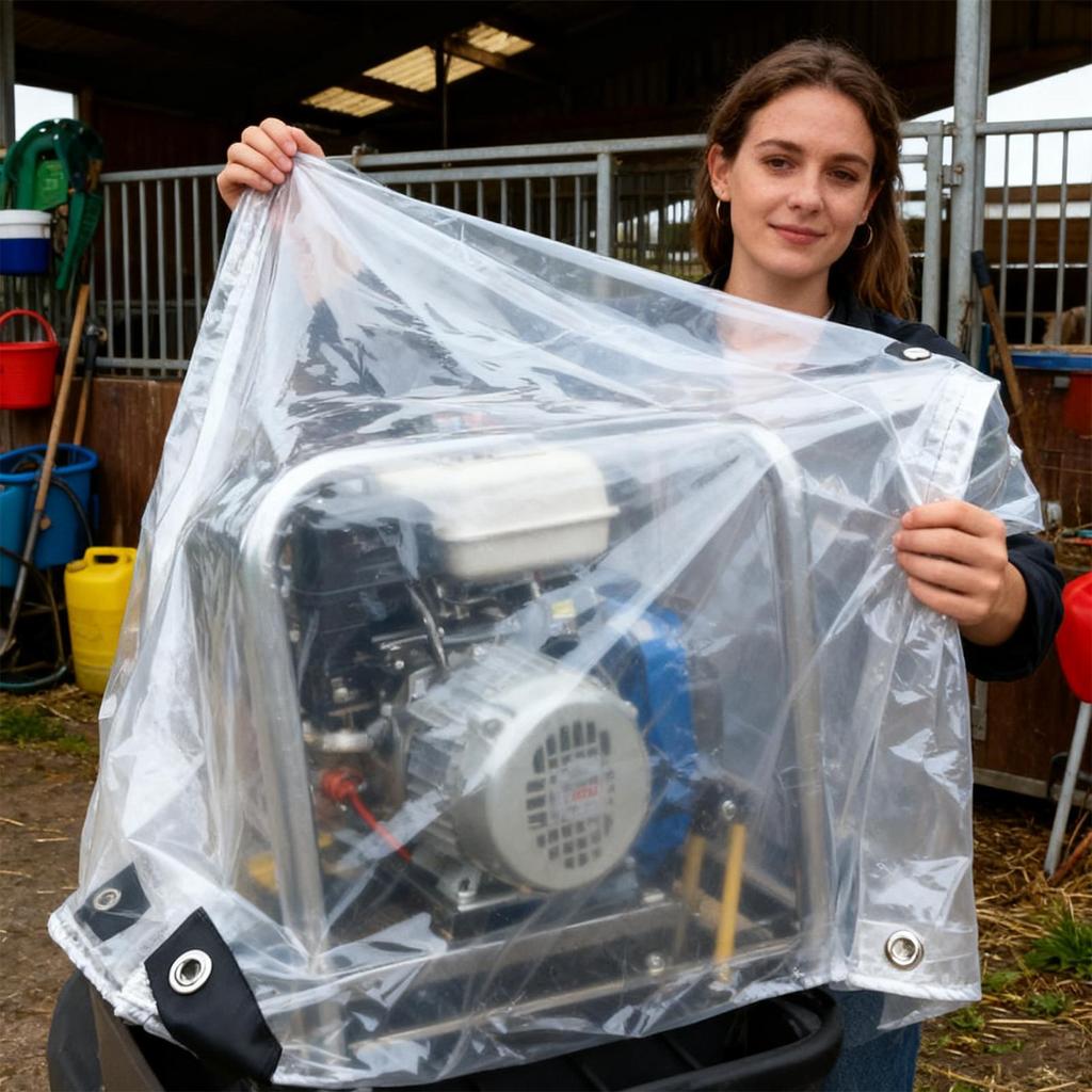 Klare Hühnerstallabdeckung Wasserdichte Gewächshaustuch Geflügelgehege für Frostschutz im Winter Hinterhofgarten Hühnerstall Auslauf