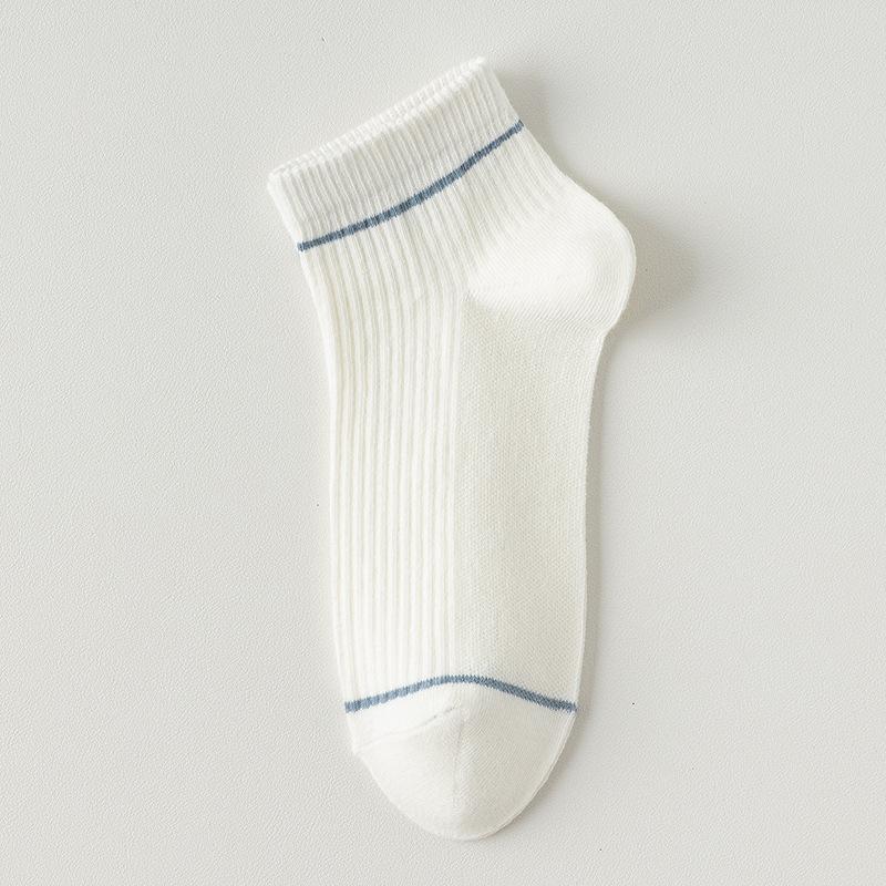 

Мужские летние тонкие хлопковые носки до середины икры, весенне-летние, влагопоглощающие и дышащие, спортивные, модные короткие носки до икры 1 pair