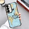 Travel Map Artistic Pattern Plating Phone Case For Samsung A17 A07 A37 A57 A16 A56 A15 A55 A14 A54 A13 A53 A26 A36 A25 A35 A24 A