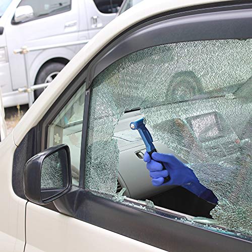 Meltec FT-16 bilredningshammer med bilbeltekutter for nødevakuering Meltec glassknusing, vannnedsenkning, ulykker, etc.