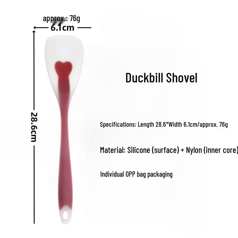 Silicone Full-Wrap Flat Head Spatula for Baking, Mixing, and Salad Serving.