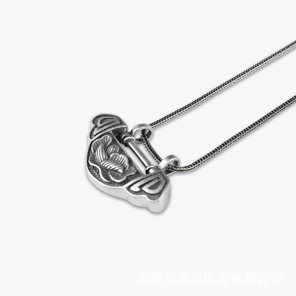 Handmade S925 Silver Lotus Pendant by Jade Angel: Ethnic Style with Niche Design.