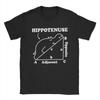 Novelty Hippotenuse Hypotenuse Math Pun T-Shirt for Men Pure Cotton T Shirt Short Sleeve Tee Shirt Gift Idea Clothing