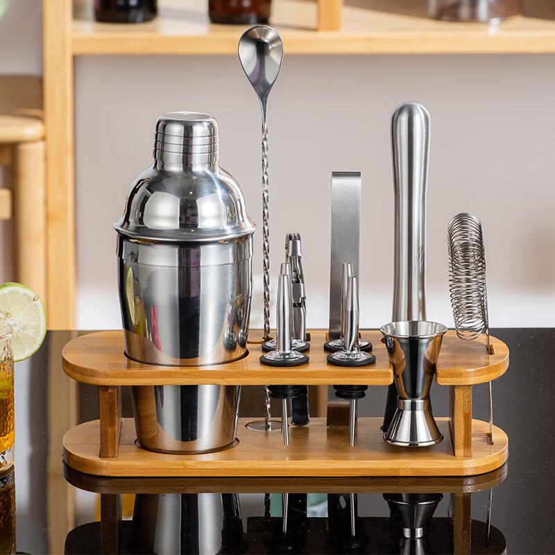 550ML Wooden Bartending Cocktail Shaker Set
