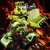 Jinbao GT Hercules Green Transforming Toy Scavenger: Six-Combiner Construction Vehicle Accessory Pack.