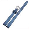 Quality Spun Silk + Genuine Leather Watchband 6mm 8mm 10mm 12mm 14mm For The Womens Wrist Watch Bracelet Red Black White Blue