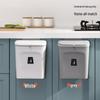 Wall-Mounted Kitchen Trash Can with Handle and Inner Bucket for Cabinets