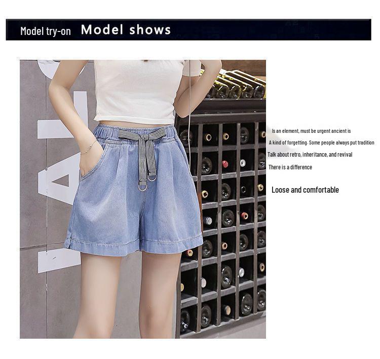 Women's Plus Size High Waist Wide Leg Denim Shorts - Summer 2026 Collection