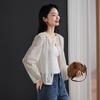 SOFSIL 2026 Summer French Lace Knit Cardigan