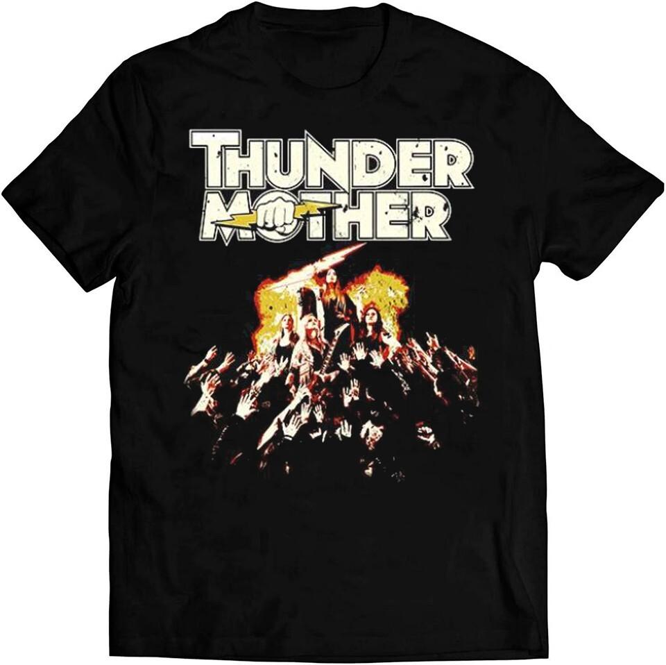 

Новые хлопковые футболки с коротким рукавом группы Thundermother, все размеры UU310 4XL