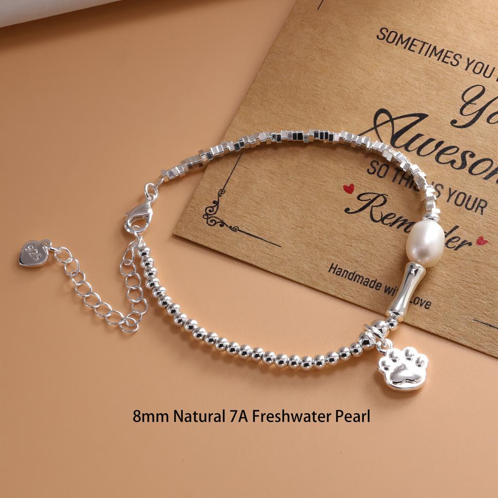 VENTFILLE 925 Sterling Silver Chip Silver Cat Bracelet For Women Gift Fish Pendant Sweet Cute Jewelry Wholesale