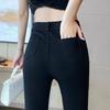 Star Hot Diamond Perlen Imitation Denim Schwarz Leggings Damen Frühling Sommer Neu Hochtailliert Slim Quaste Mikro-Schlaghosen