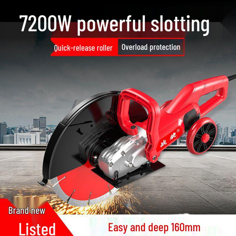 Multi-Functional Dust-Free Handheld Wall and Concrete Grooving Machine