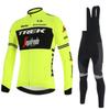 Set Maglia da Ciclismo da Uomo Manica Lunga Asciugatura Rapida Traspirante Protezione Solare Sportswear per Ciclismo all'Aperto