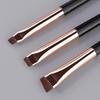 3-Piece Makeup Brush Set: Sickle-Shaped Eyeliner Brush, Fine Angled Eyebrow Brush, Eyeliner Brush, Ultra-Fine Eyeshadow Brush
