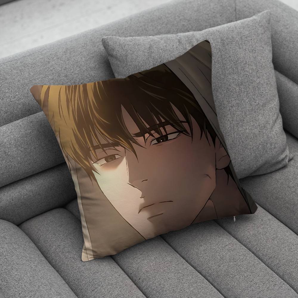Manga CCodename Anastasia Pillow Case Square DoubleSided Printing Short Plush Sofa Cushion Cover Bedroom Bedside Pillow