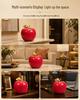 Goldmessing Rotes Fuji-Apfel-Ornament für Wohnzimmer, Arbeitszimmer oder Büro