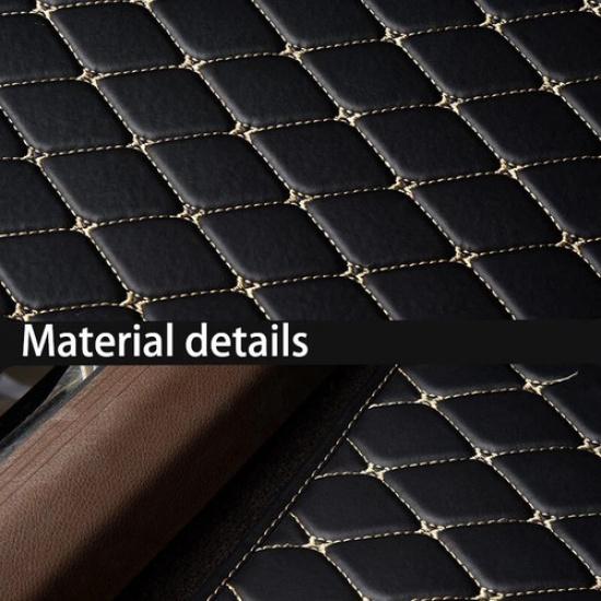 5Pcs Car Floor Mats PU Leather Waterproof Dust-Proof Auto Carpet Protector pads