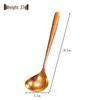 Pure Titanium Antibacterial Korean-Style Soup Spoon with Long, Thickened Handle